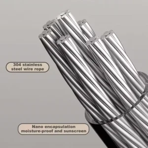 Stainless Steel Retractable Clothesline – Space-Saving Pull-Out Drying Rack for Home. - Image 2