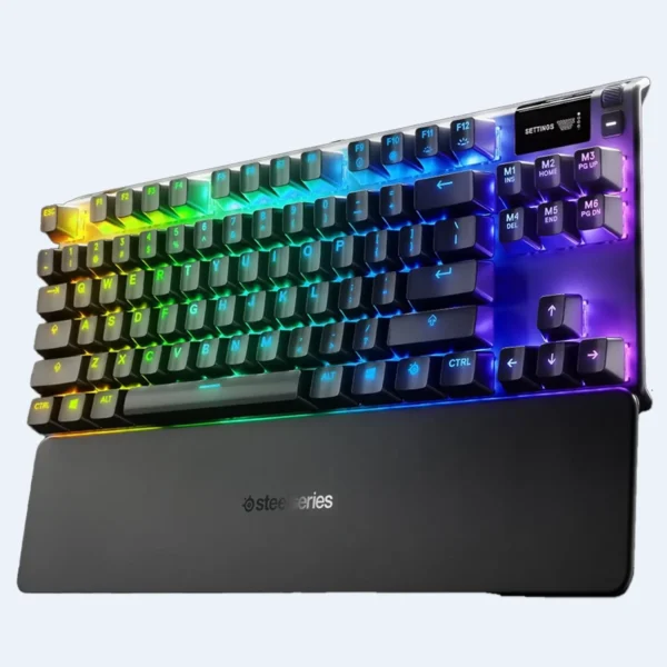SteelSeries Apex 7 TKL – Black Compact Mechanical Keyboard with Red Switch