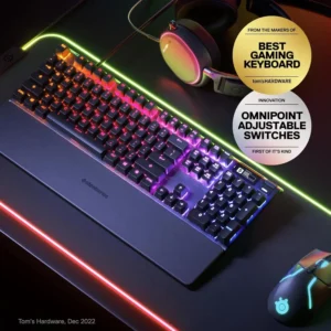 SteelSeries Apex Pro Adjustable Mechanical Switch Keyboard for Gaming - Image 2