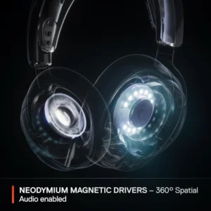 SteelSeries Nova 5: Premium Wireless Gaming Audio in Black - Image 5