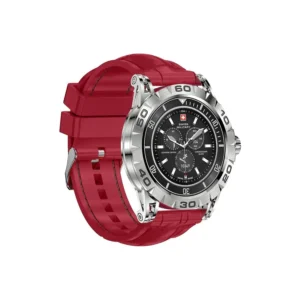 Swiss Military Dom 2 Combo – Bold Red Smartwatch & Wireless Earbuds - Image 2