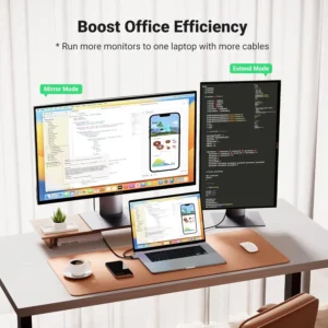 Ugreen 1.5m Type-C to HDMI Cable for Laptops & Phones - Image 2