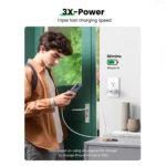 UGREEN 20W PD Fast Charger – Lightning Cable Included | iPhone Compatible – Black - Image 4