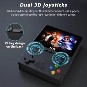 X6 Handheld Console – 3.5" IPS, Dual Joysticks, 11 Emulators – Ideal for GBA & Kids' Gifts - Image 2
