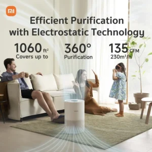 Xiaomi Smart Air Purifier 4 Compact – White, Powerful & Portable - Image 4