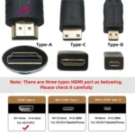 Xiwai 0.5m 8K HDMI Cable — Left-Angled Slim Male to Male Connector - Image 4