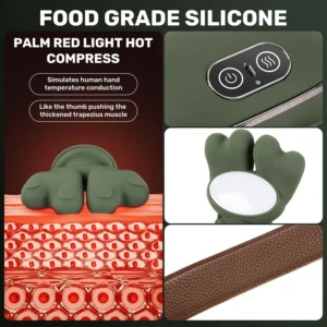 4D Heated Shiatsu Neck & Shoulder Massager – Deep Tissue Pain Relief - Image 2