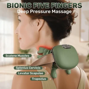 4D Heated Shiatsu Neck & Shoulder Massager – Deep Tissue Pain Relief - Image 3