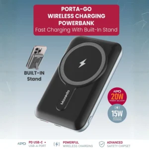 Moxedo Porta-Go 15W Wireless Charging Power Bank - Image 2