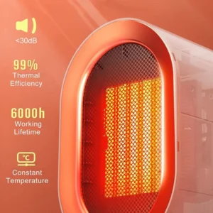 Portable Space Heater – 1200W Energy-Efficient Ceramic Fan Heater - Image 2