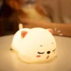 Rechargeable Silicone Cat Night Light with 7 Colours - Image 2