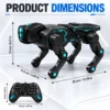 AI Remote-Control Robot Dog with Music & Lights, Black - Image 3
