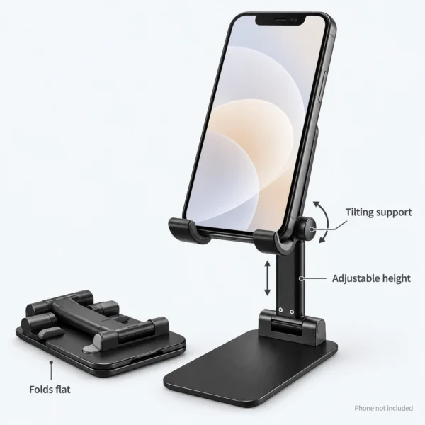 SOOPII Foldable Adjustable Phone & Tablet Desk Stand