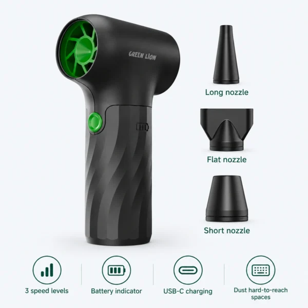 Green Lion Jetflow Cordless Air Blower with 3 Speed Settings