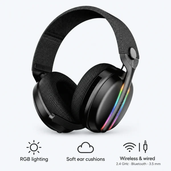 Heatz ZG29 4-in-1 Wireless RGB Gaming Headset