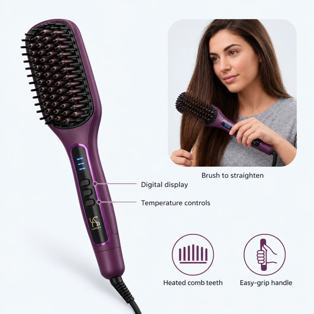 Laichy L-28 Keratin Hair Straightening Brush