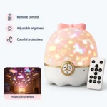 360-Degree Star Projector Night Light & Music Box with Remote