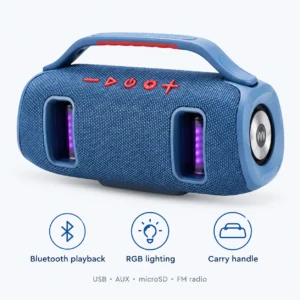 Microdigit VibeCore 2 MS102PS Bluetooth Speaker with RGB Lights