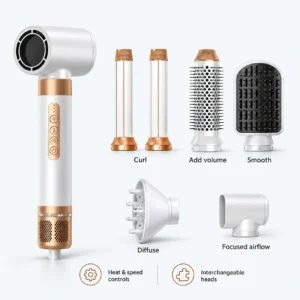 Laichy L-2578 7-in-1 Hair Dryer Brush & Styling Set